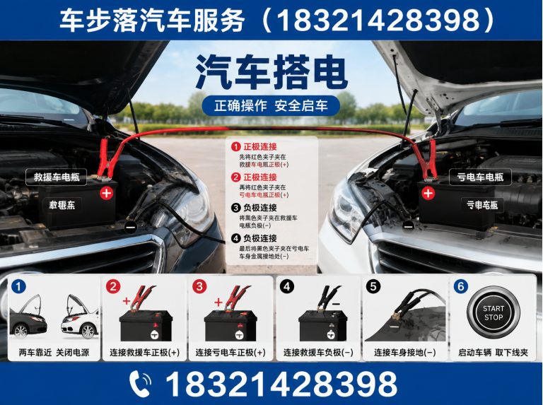 松江区汽车搭电展示图